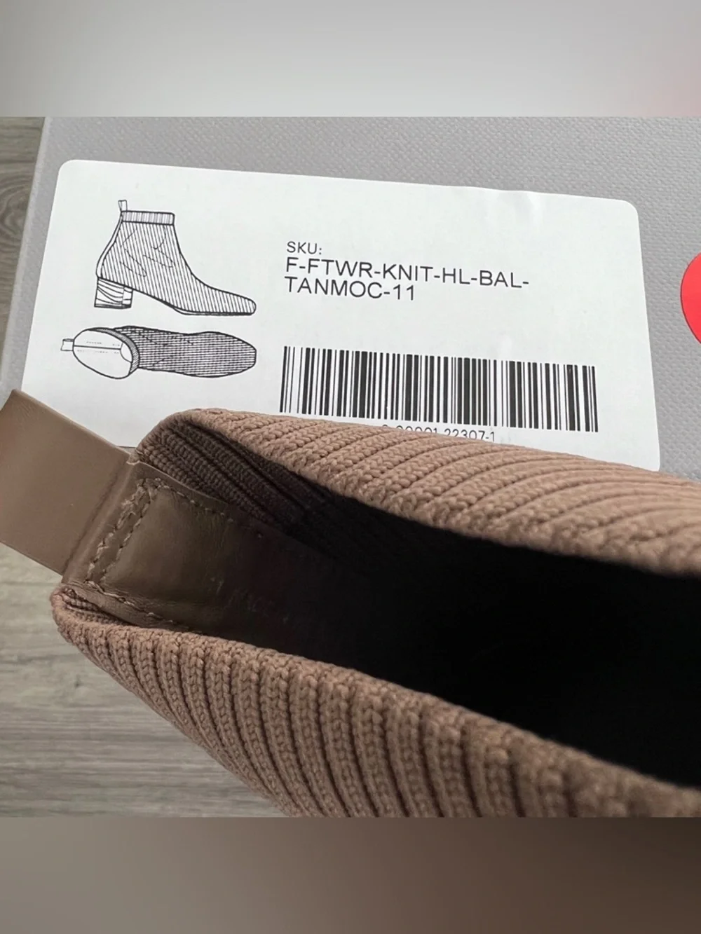 EVERLANE The Glove Boot Size 11 Tan Mocha ReKnit 2